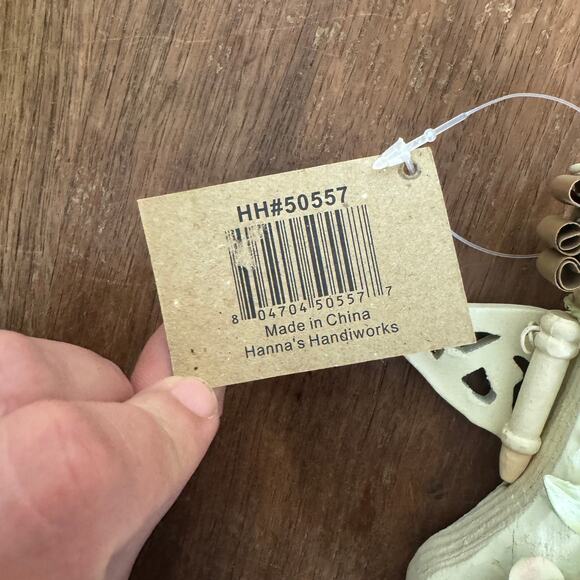 Hanna's handiworks Rustic Wood and Metal Angel Ornament - Picture 2 of 4